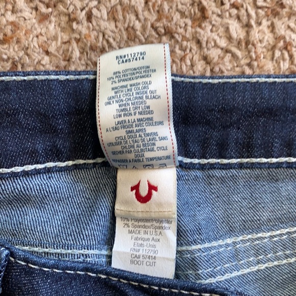 True Religion World Tour Boot Cut Sz 27 WLH564GS7 - Picture 8 of 10